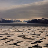 McMurdo Sound, broken sea ice on route to the Dry Valleys.