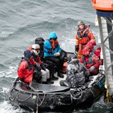 Comming back from Ross Ice shelf, Bay of Whales